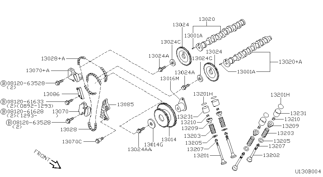 Opel 13085-99B00 - GUIDE-CHAIN,TENSION SIDE inparts.fi