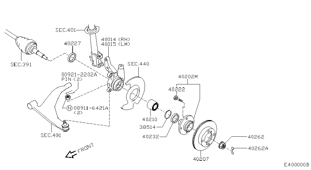 NISSAN 40202-4F105 - Pyöränlaakerisarja inparts.fi