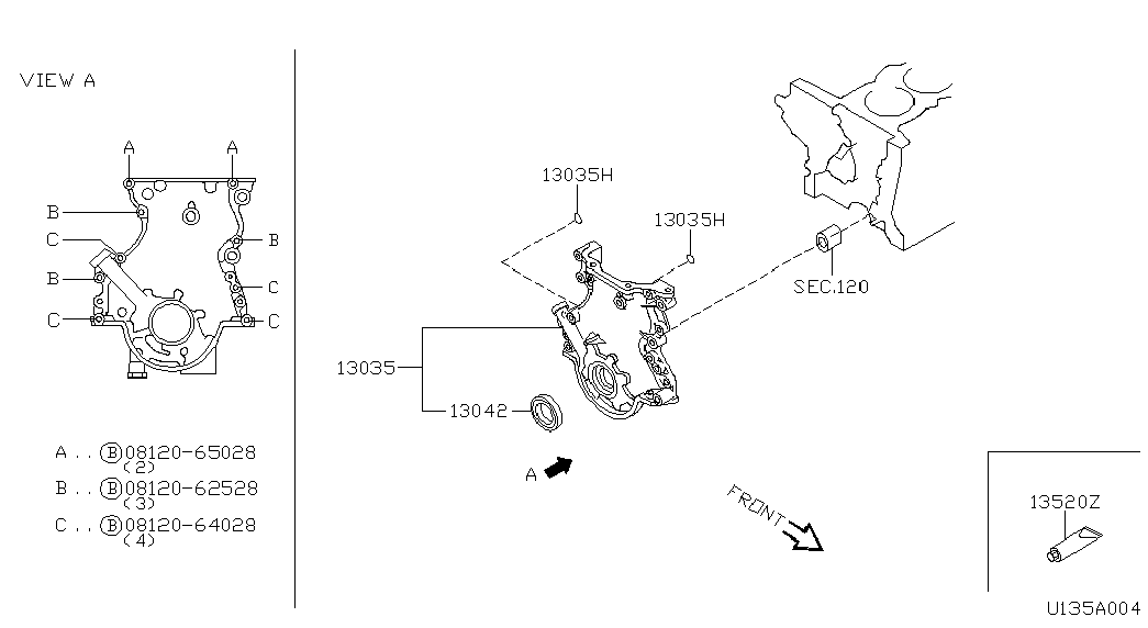 MAZDA 13510-1F700 - Akselitiiviste, kampiakseli inparts.fi