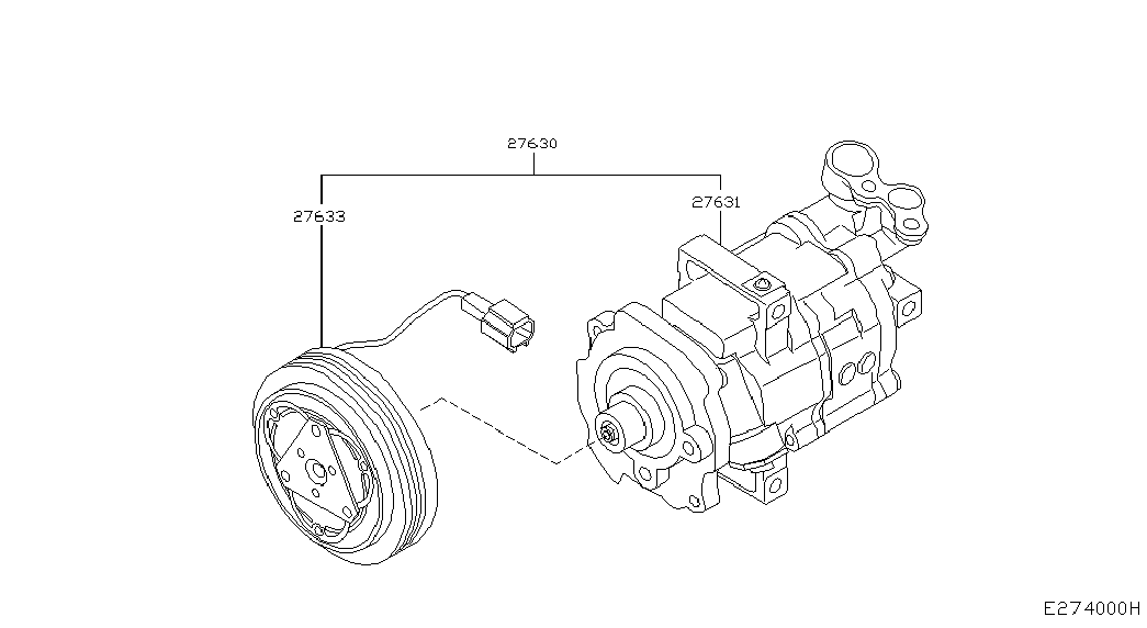 NISSAN 92600-AX80B - Kompressori, ilmastointilaite inparts.fi