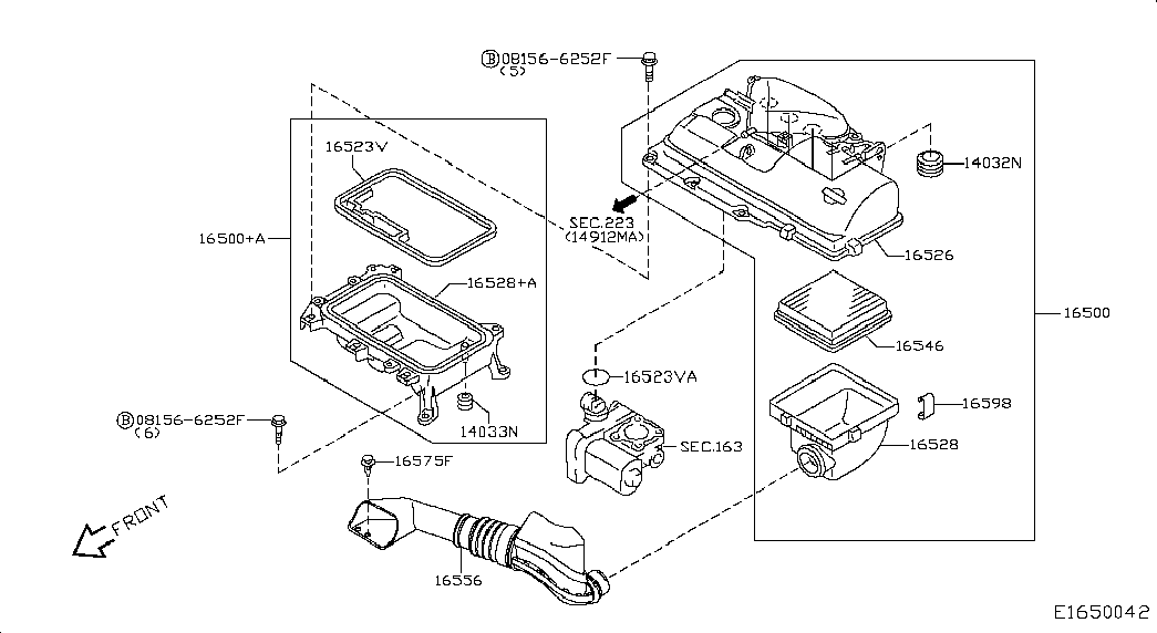 NISSAN 16546-AX600 - Ilmansuodatin inparts.fi