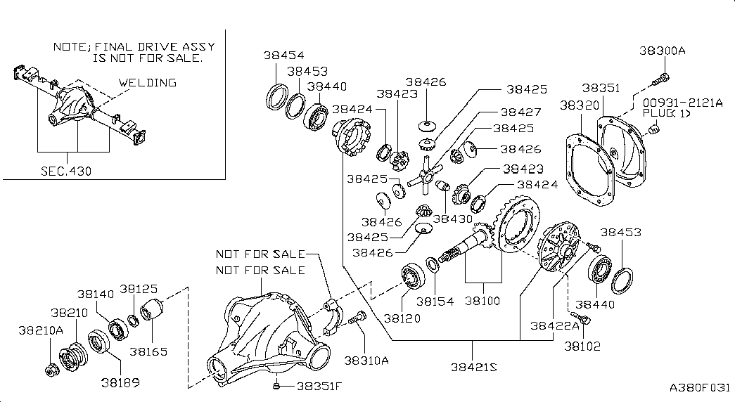 NISSAN 38440N3111 - Pyöränlaakerisarja inparts.fi