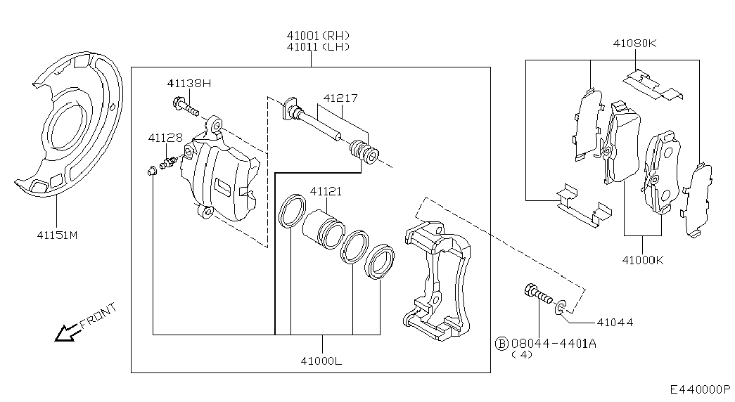 Honda 410604U127 - Jarrupala, levyjarru inparts.fi