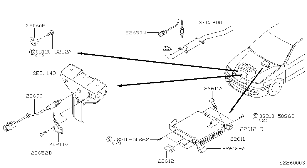 NISSAN 22690-9F601 - Lambdatunnistin inparts.fi