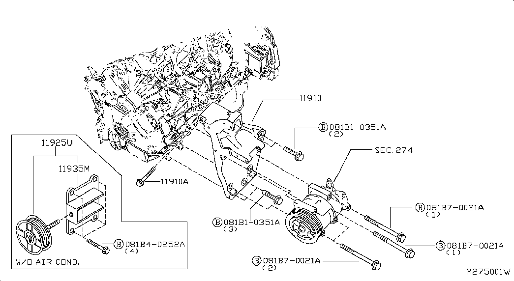 NISSAN 11944EB30B - Ripustus, kardaaniakseli inparts.fi