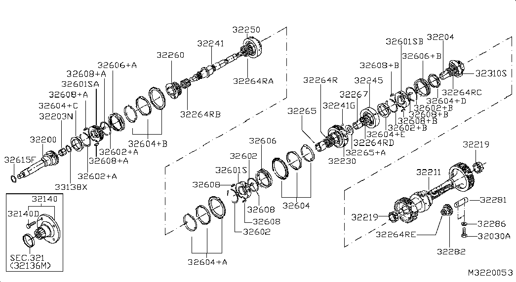 NISSAN 32219-9X501 - Pyöränlaakerisarja inparts.fi