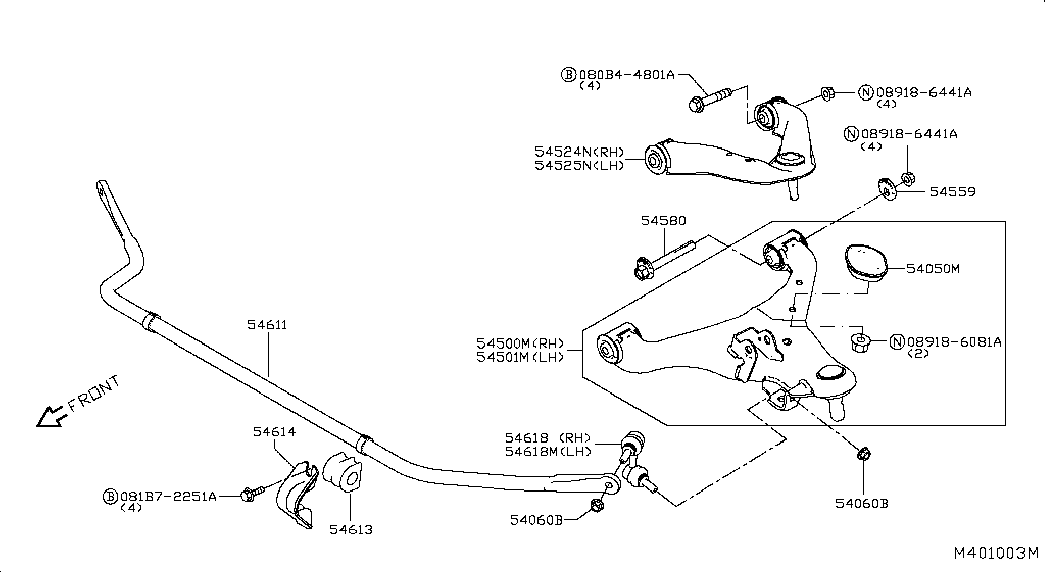 RENAULT 54 52 54K H0A* - Raidetangon pää inparts.fi