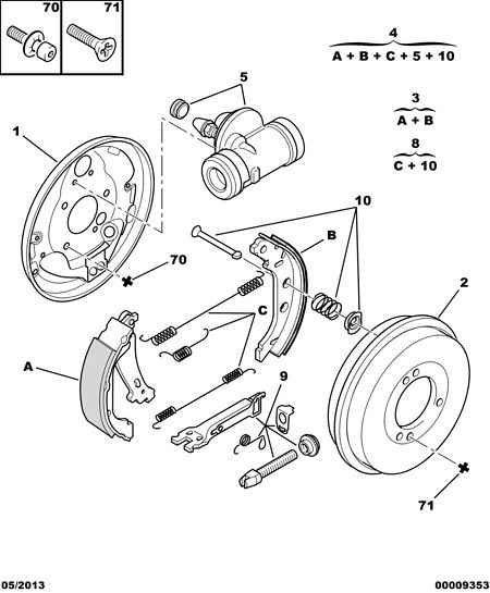 CITROËN 4241 J4 - Jarrukenkäsarja inparts.fi