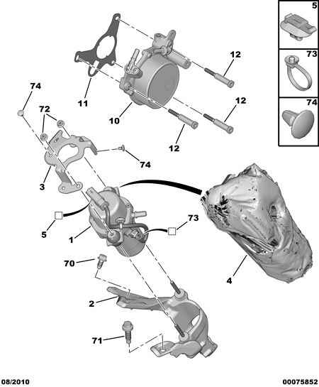 PEUGEOT 4565 80 - Alipainepumppu, jarrujärjestelmä inparts.fi