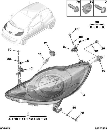 CITROËN 6372.33 - Polttimo, vilkkuvalo inparts.fi