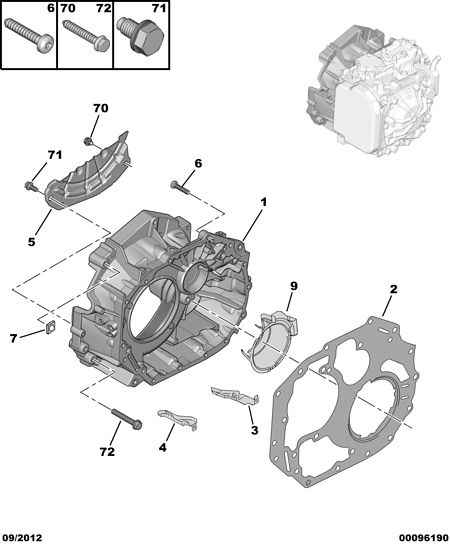 PEUGEOT 2109 59 - AGB CONVERTER HSG GASKT inparts.fi