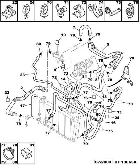 CITROËN 1307 W3 - Jäähdyttimen letku inparts.fi