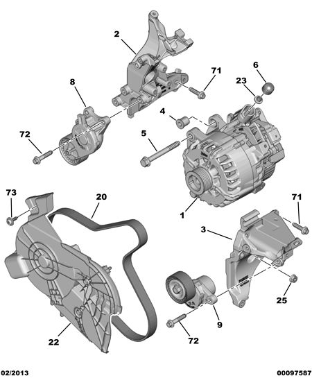 CITROËN 96 746 461 80 - Laturi inparts.fi