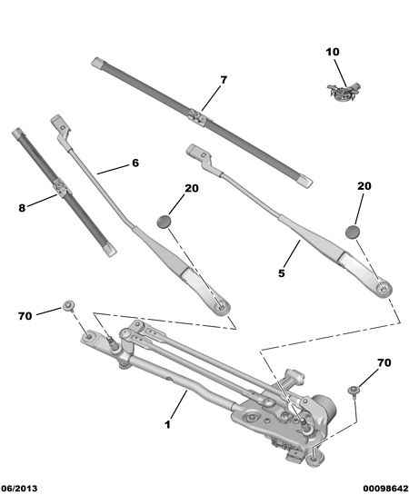 PEUGEOT 16 106 725 80 - Pyyhkijänsulka inparts.fi