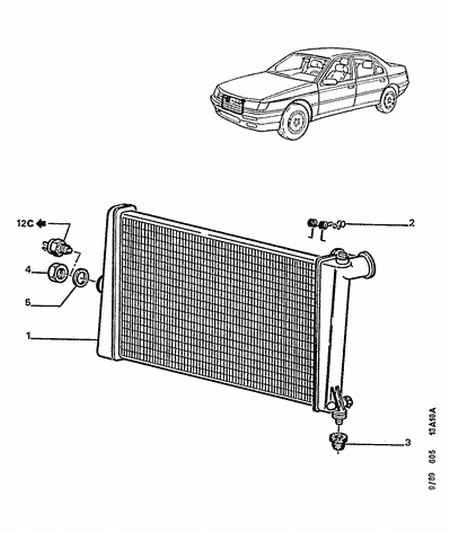 CITROËN 1301.E5 - Jäähdytin,moottorin jäähdytys inparts.fi