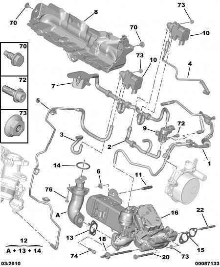 CITROËN 1618 KL - Venttiili, pakokaasun kierrätys inparts.fi