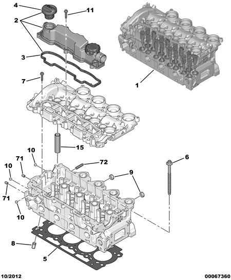 PEUGEOT 0200 EH - Sylinterikansi inparts.fi