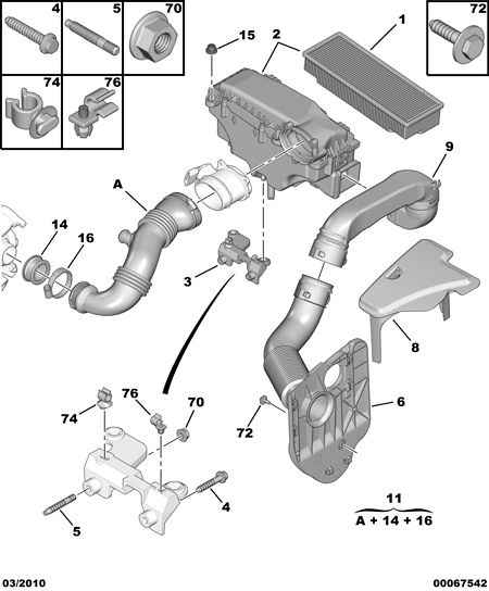 PEUGEOT 1444 CP - Ilmansuodatin inparts.fi