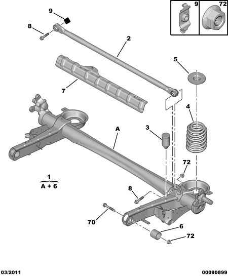 PEUGEOT (DF-PSA) 5131 C0 - Akselinripustus inparts.fi