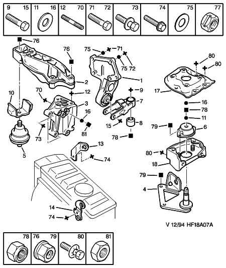 CITROËN 1844.42 - Moottorin tuki inparts.fi