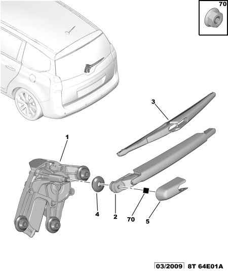 PEUGEOT (DF-PSA) 6423 C3 - Pyyhkijänsulka inparts.fi