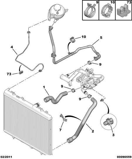 CITROËN 1352 23 - Jäähdyttimen letku inparts.fi