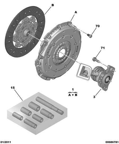 CITROËN 2052.Q2 - Kytkinpaketti inparts.fi