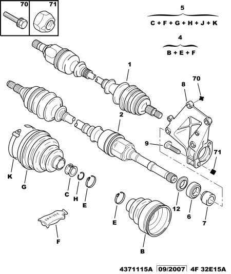 PEUGEOT 3293.A1 - Paljekumi, vetoakseli inparts.fi