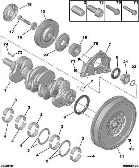 CITROËN 0515.V9 - Hihnapyörä, kampiakseli inparts.fi