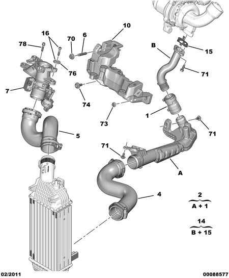 CITROËN 0345 G7 - Kaasuläpän kotelo inparts.fi