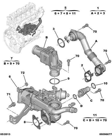 CITROËN 98 029 815 80 - Jäähdytin,pakokaasukierrätys inparts.fi