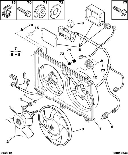 CITROËN 1253 C1 - Tuuletin, moottorin jäähdytys inparts.fi