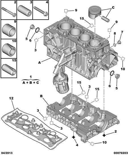 CITROËN 0197.Y1 - Täydellinen tiivistesarja, moottori inparts.fi