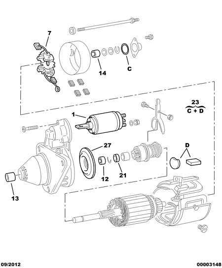 CITROËN 5836 22 - Magneettikytkin, käynnistin inparts.fi