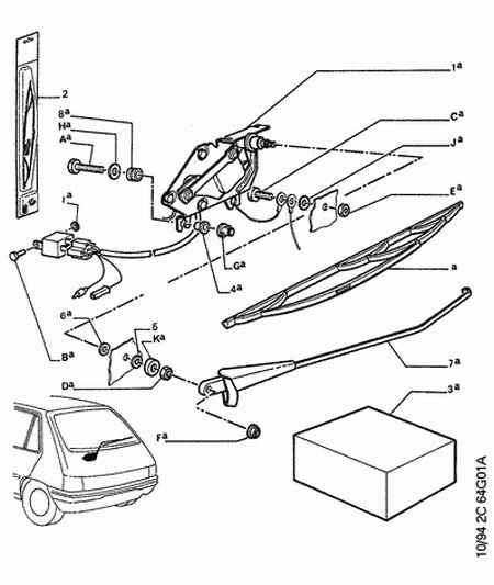 PEUGEOT 6426 T8 - WINDSCREEN WIPER BLADE inparts.fi