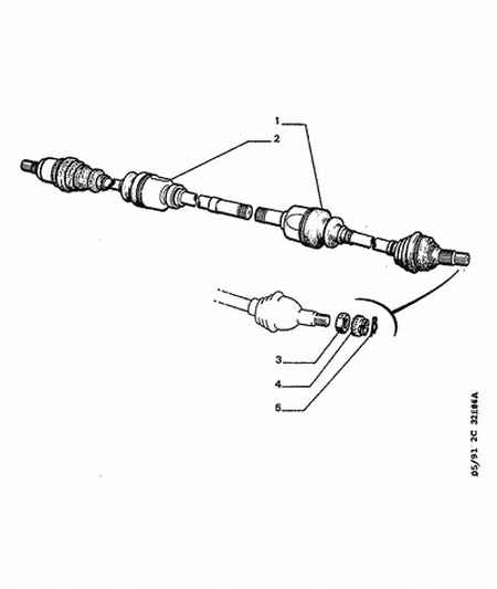 CITROËN 3273 J1 - Vetoakseli inparts.fi