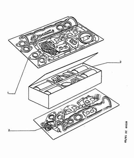 CITROËN 0197.H6 - Tiivistesarja, sylinterikansi inparts.fi