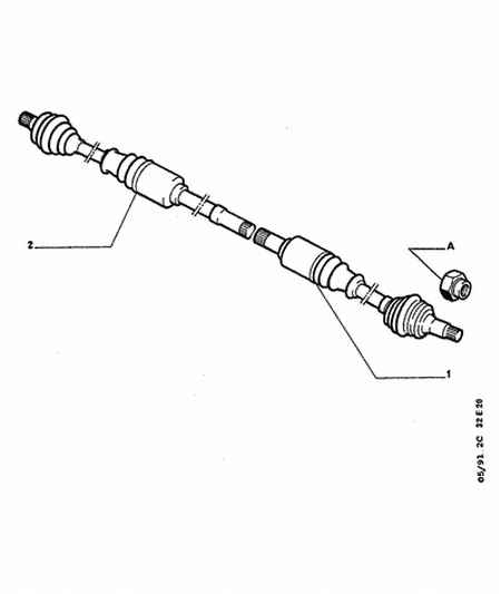 CITROËN 3273.X8 - Vetoakseli inparts.fi