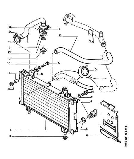 FIAT 1300.G0 - Jäähdytin,moottorin jäähdytys inparts.fi