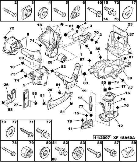 CITROËN 1807 P7 - Moottorin tuki inparts.fi