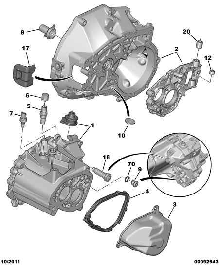 PEUGEOT (DF-PSA) 2257 53 - Kytkin, peruutusvalo inparts.fi