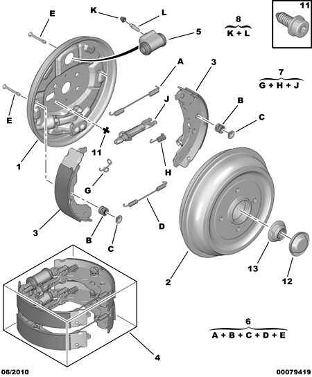 CITROËN 16 066 311 80 - Jarrukenkäsarja inparts.fi