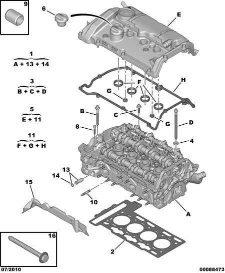 PEUGEOT (DF-PSA) 0209.ER - Tiiviste, sylinterikansi inparts.fi