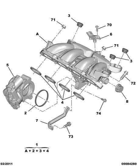 CITROËN 0348.S9 - Tiivistesarja, imusarja inparts.fi