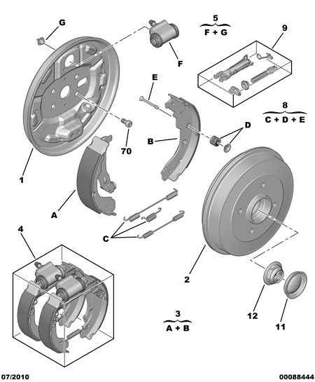 CITROËN 4242 20 - Jarrukenkäsarja inparts.fi