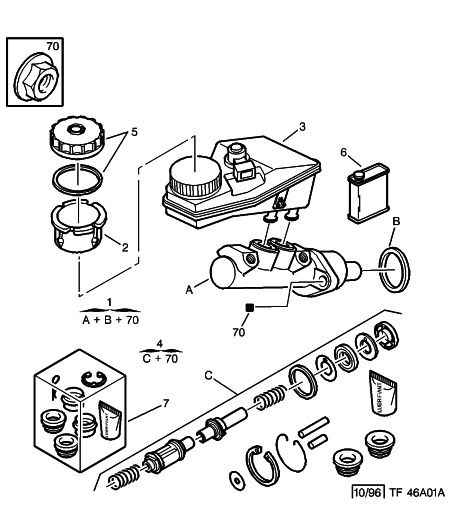 PEUGEOT 4601-G1 - Jarrupääsylinteri inparts.fi