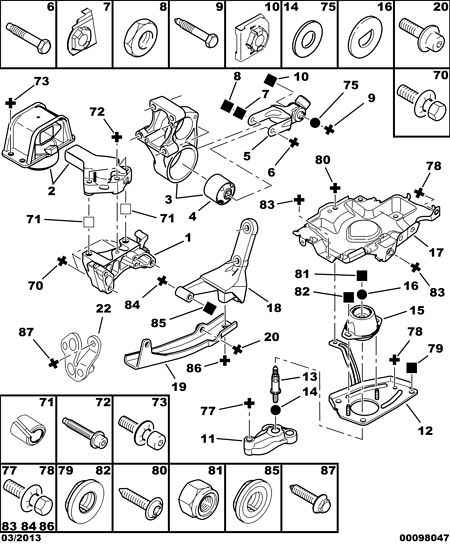 PEUGEOT 1807.X2 - Moottorin tuki inparts.fi