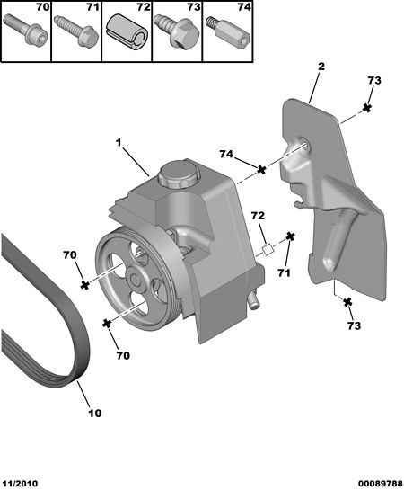 PEUGEOT 4007 KX - Hydrauliikkapumppu, ohjaus inparts.fi