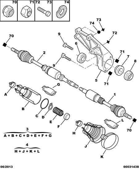 CITROËN 3293.05 - Paljekumi, vetoakseli inparts.fi