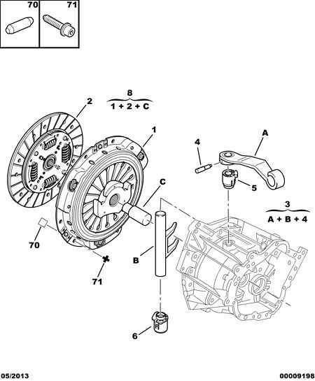 PEUGEOT (DF-PSA) 2050 S9 - Kytkinpaketti inparts.fi